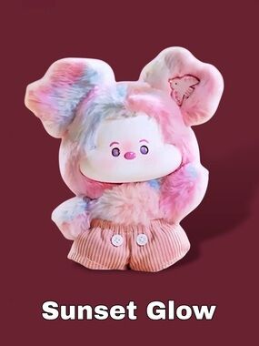 Miniso Disney Mickey Head in the Clouds Vinyl Plush Pendant Sunset Glow